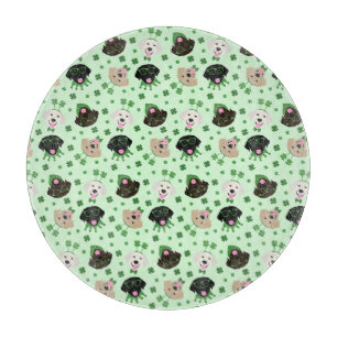 Happy St Patricks Day Labrador Retriever Hunde Schneidebrett