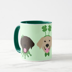 Happy St Patricks Day Labrador Retriever Hunde Tasse