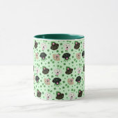Happy St Patricks Day Labrador Retriever Hunde Tasse (Zentrum)