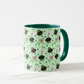 Happy St Patricks Day Labrador Retriever Hunde Tasse (VorderseiteRechts)