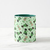 Happy St Patricks Day Labrador Retriever Hunde Tasse (Zentrum)