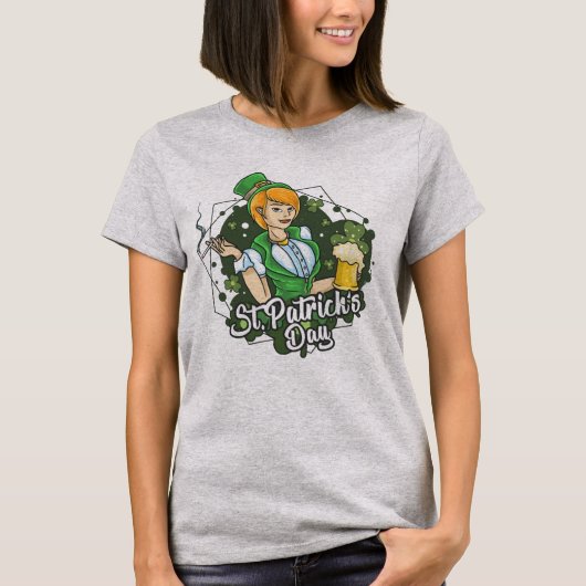 Happy St. Patrick's Day | Lady Bar Maid T-Shirt (Vorderseite)