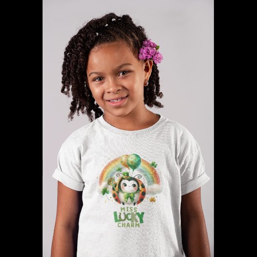 Happy St. Patrick's Day Ladybug Kleinkind T-shirt