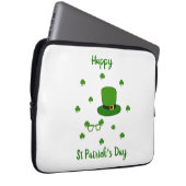 Happy St Patrick's Day Laptopschutzhülle (Vorne Rechts)