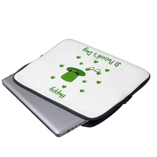 Happy St Patrick's Day Laptopschutzhülle (Vorne Knopf)