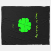Happy St. Patrick's Day Large Fleece Blanket (Vorderseite (Horizontal))