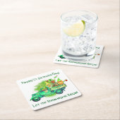 Happy St. Patrick's Day, Lass die Shenanigans begi Rechteckiger Pappuntersetzer (Vor Ort)