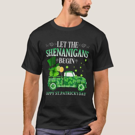 Happy St. Patrick's Day Lass Patrick's Day Begin T-Shirt (Vorderseite)