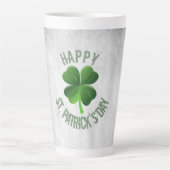 Happy St. Patrick's Day Latte Tasse (Vorderseite)