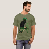 Happy St Patrick's Day Le Chat Noir T-Shirt (Vorne ganz)