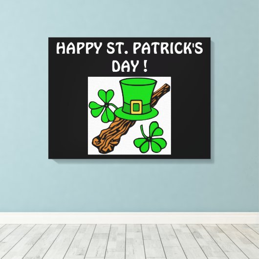 HAPPY ST.PATRICK'S DAY LEINWANDDRUCK (Insitu (Holzboden))