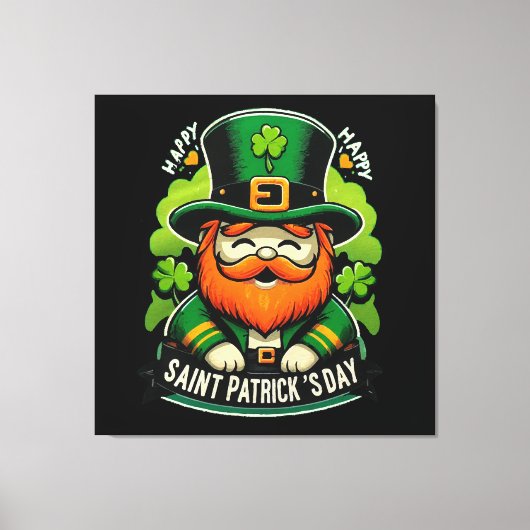 Happy St Patricks Day Leinwanddruck (Vorderseite)