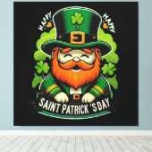 Happy St Patricks Day Leinwanddruck (Insitu (Holzboden))