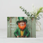 Happy St. Patrick's Day Leprechaun (Stehend Vorderseite)