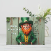 Happy St. Patrick's Day Leprechaun (Stehend Vorderseite)