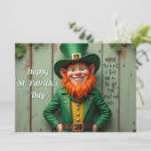 Happy St. Patrick's Day Leprechaun (Stehend Vorderseite)