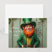 Happy St. Patrick's Day Leprechaun (Vorne/Hinten)