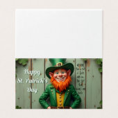 Happy St. Patrick's Day Leprechaun (Außenseite Aufgefaltet)