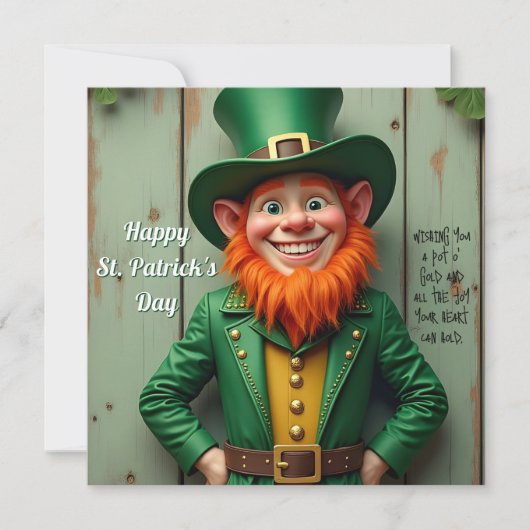 Happy St. Patrick's Day Leprechaun (Vorderseite)