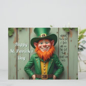Happy St. Patrick's Day Leprechaun (Stehend Vorderseite)