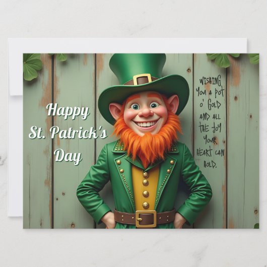Happy St. Patrick's Day Leprechaun (Vorderseite)