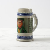 Happy St. Patrick's Day Leprechaun Bierglas (VorderseiteRechts)