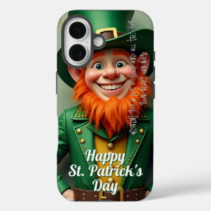 Happy St. Patrick's Day Leprechaun iPhone 16 Hülle