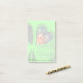 Happy St Patrick's Day Leprechaun Corporate NP4 Post-it Klebezettel (Auf Schreibtisch)