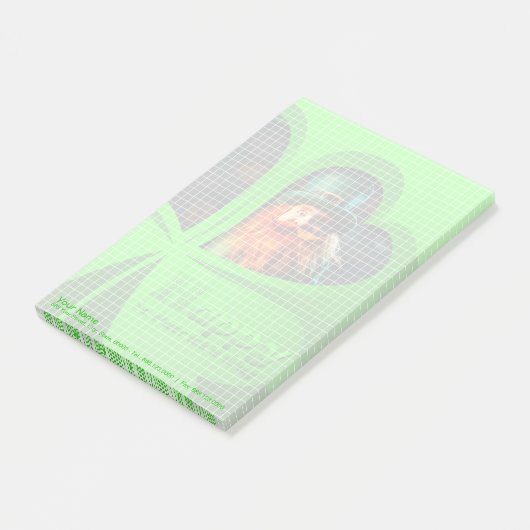 Happy St Patrick's Day Leprechaun Corporate NP4 Post-it Klebezettel (angewinkelt)