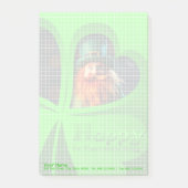 Happy St Patrick's Day Leprechaun Corporate NP4 Post-it Klebezettel (Vorderseite)