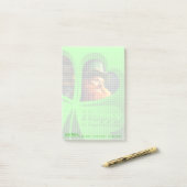 Happy St Patrick's Day Leprechaun Corporate NP5 Post-it Klebezettel (Auf Schreibtisch)