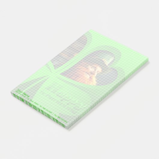 Happy St Patrick's Day Leprechaun Corporate NP5 Post-it Klebezettel (angewinkelt)