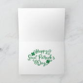 Happy St. Patrick's Day Leprechaun Feiertagskarte (Innenseite)