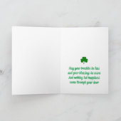 Happy St. Patrick's Day Leprechaun Feiertagskarte (Innenseite)