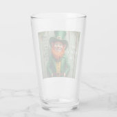 Happy St. Patrick's Day Leprechaun Glas (Rückseite)