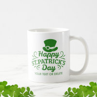Happy St Patricks Day Leprechaun Hat Custom Text