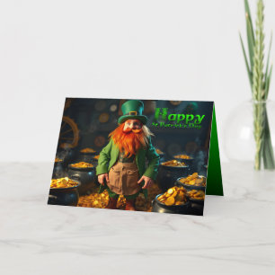 Happy St Patrick's Day Leprechaun HGC04 Karte