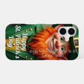 Happy St. Patrick's Day Leprechaun iPhone 16 Hülle (Rückseite (Horizontal))