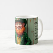 Happy St. Patrick's Day Leprechaun Kaffeetasse (VorderseiteRechts)