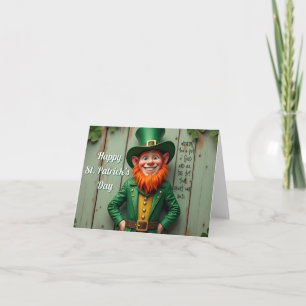 Happy St. Patrick's Day Leprechaun Karte