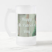 Happy St. Patrick's Day Leprechaun Mattglas Bierglas (Links)
