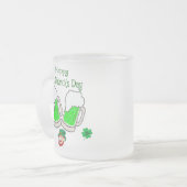 Happy St. Patrick's Day Leprechaun Mattglastasse (Vorderseite Links)