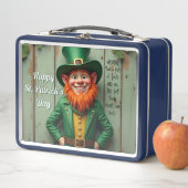 Happy St. Patrick's Day Leprechaun Metall Brotdose (Beispiel)