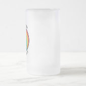 Happy St Patrick's Day Leprechaun mit grünem Bier Mattglas Bierglas (Mittel)