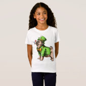 Happy St. Patrick's Day | Leprechaun Mops T - Shir T-Shirt (Vorne ganz)