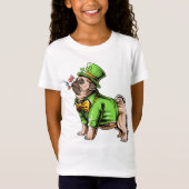Happy St. Patrick's Day | Leprechaun Mops T - Shir T-Shirt (Vorderseite)