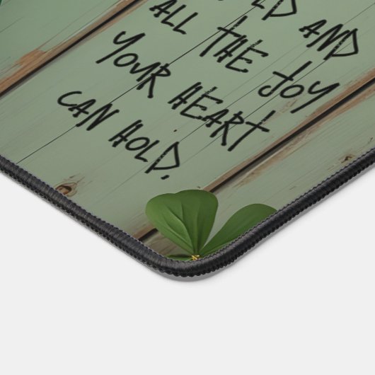 Happy St. Patrick's Day Leprechaun Schreibtischunterlage (Ecke)