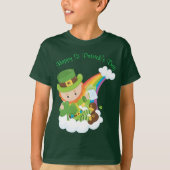 Happy St Patrick's Day Leprechaun T-Shirt (Vorderseite)