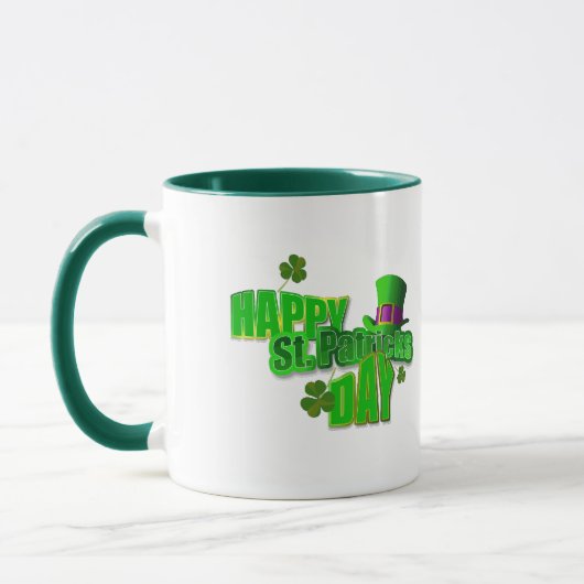 Happy St. Patrick's Day Leprechaun Tasse (Links)