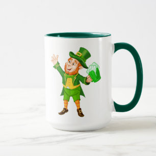 Happy St. Patrick's Day Leprechaun Tasse